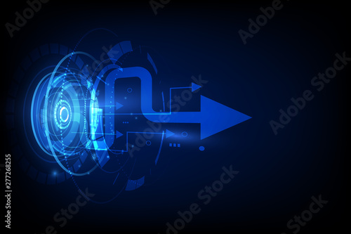 digital signal communication, internet online technology, arrow line circuit abstract background. vector illustrater eps10