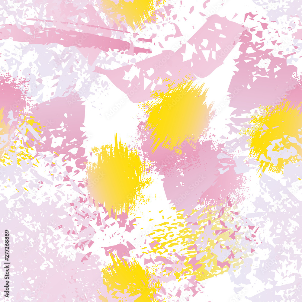 Obraz premium Splatter Brush Stroke Surface. Watercolor Endless 