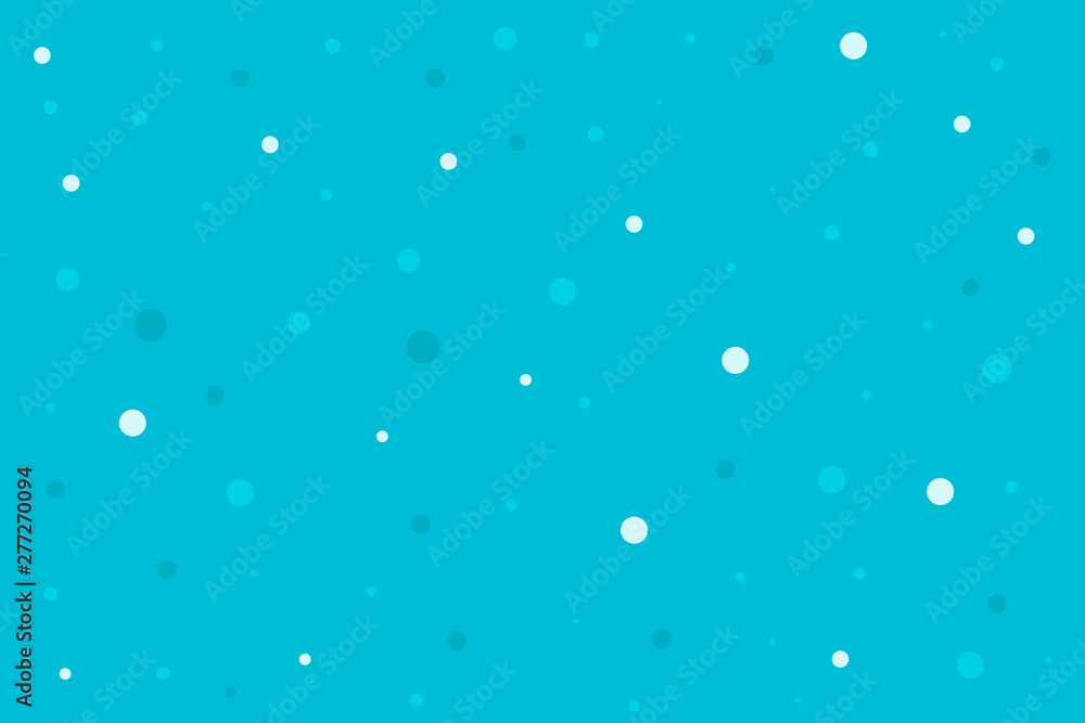 Abstract seamless blue pattern with circle multi colored dots. Vector illustration