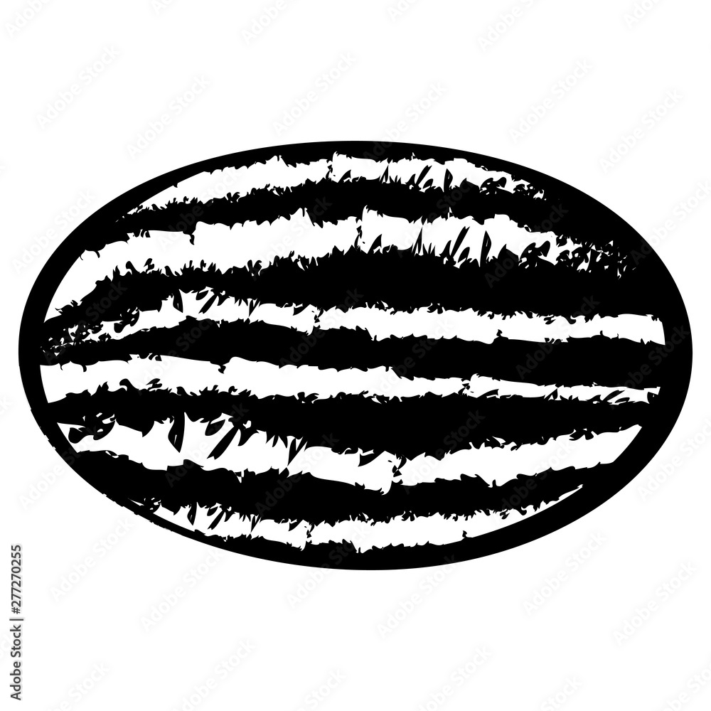Whole Watermelon Vector Graphic Icon Illustration Whole Watermelon Vector Graphic Icon Illustration