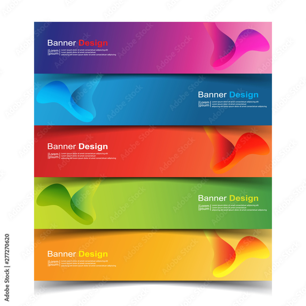 Obraz premium Vector Abstract design banner web template