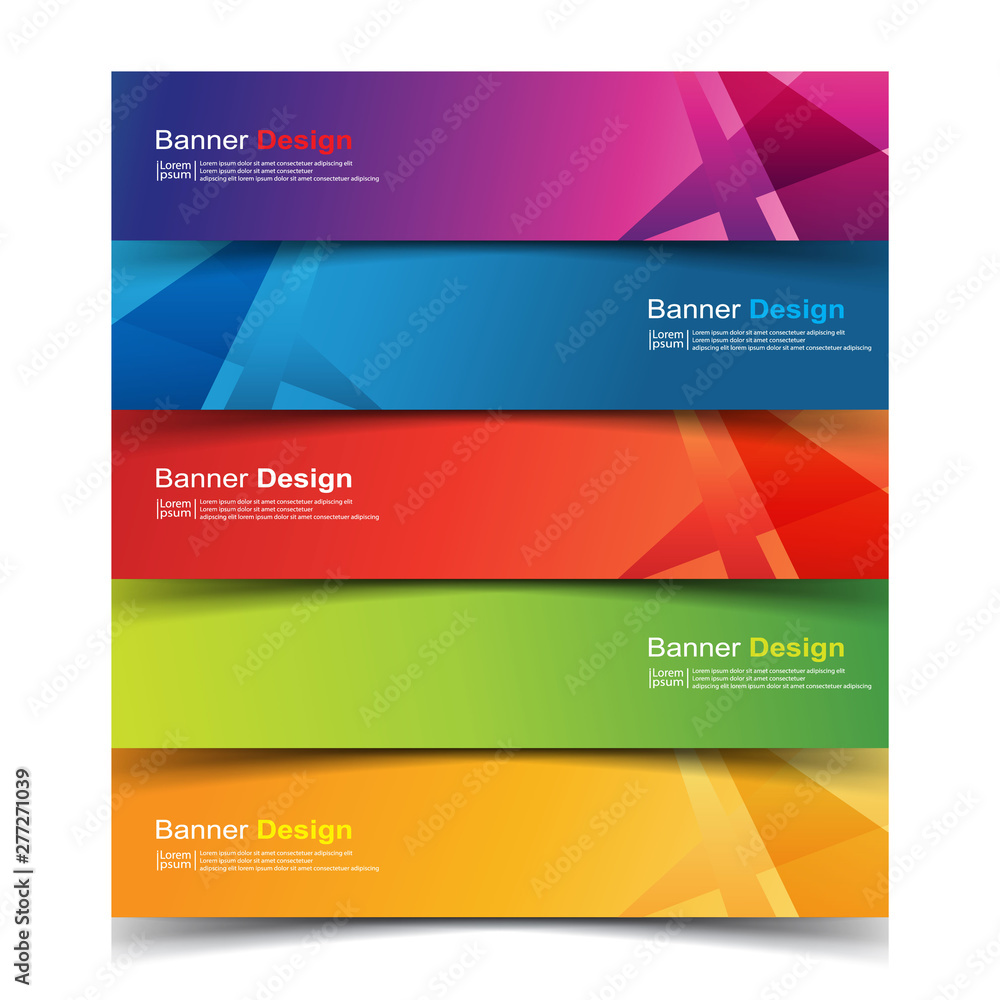 Fototapeta premium Vector Abstract design banner web template