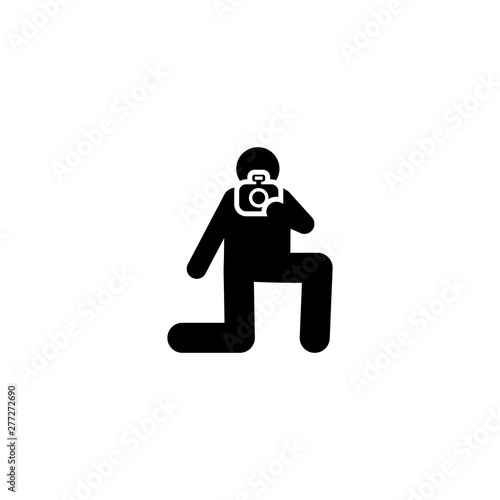 Photography, shooter, focus, paparazzi pictogram icon. Element of photographer pictogram icon