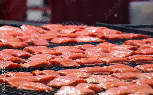 Salmon on a Grill