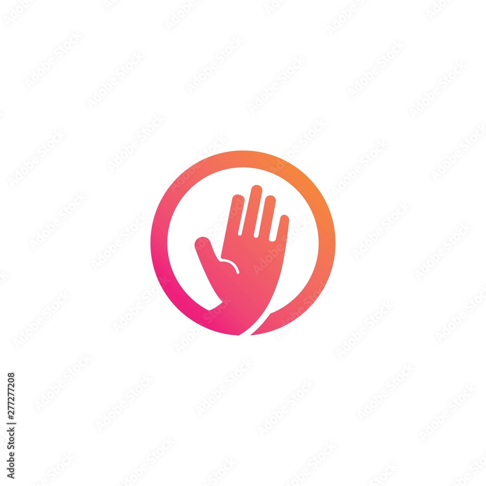Hand care logo and symbols template icons Hand care logo and symbols template icons