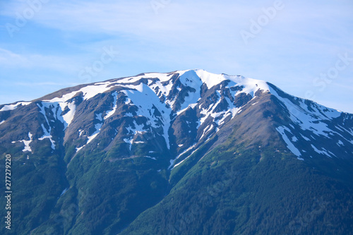 Snow capped mountains in the rugged Alaska Landscape