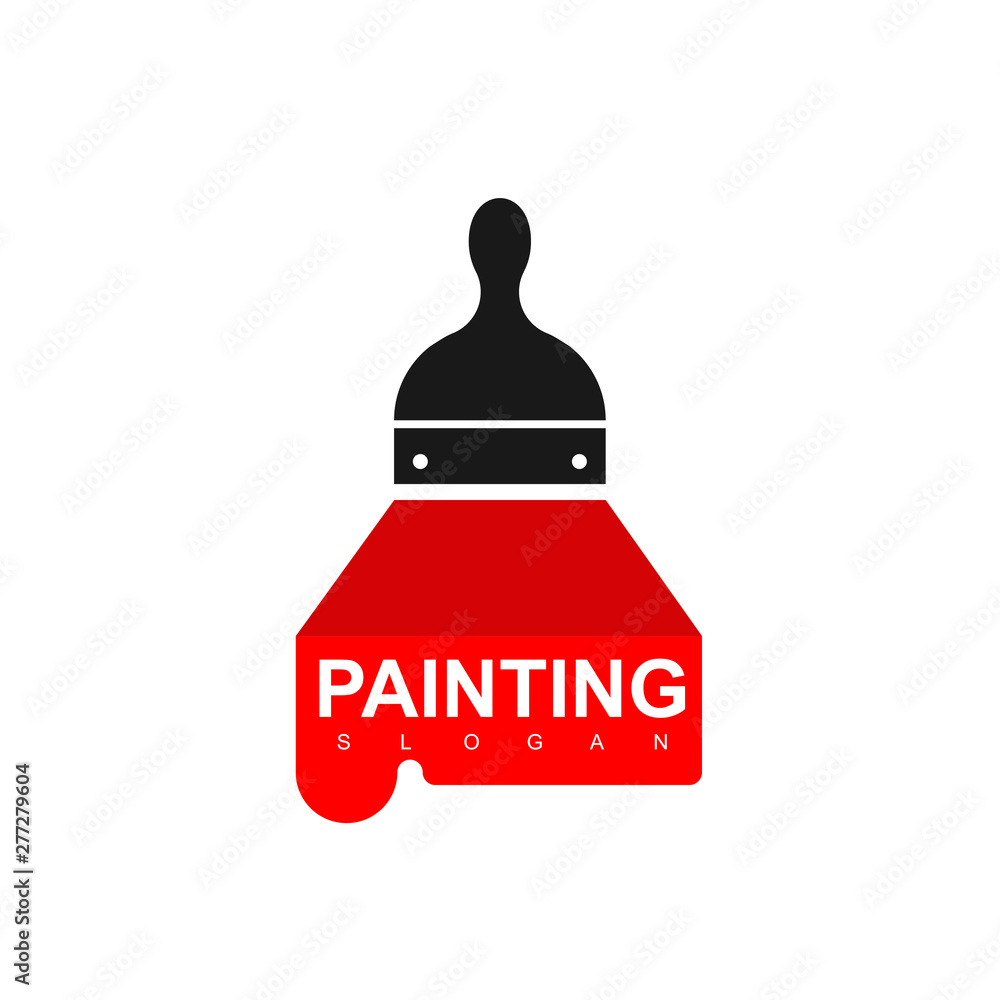 Painting Store Logo Design Vector Painting Store Logo Design Vector