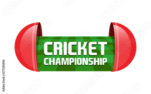 Cricket Championship Concept, Template, Banner, Logo Design, Icon, Poster, Label, Web Header, Background, Mnemonic - Vector, Illustration