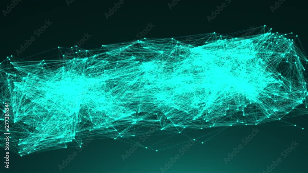 Text Content of many connecting dots in the space, modern digital background for internet, 3d rendering computer generated backdrop