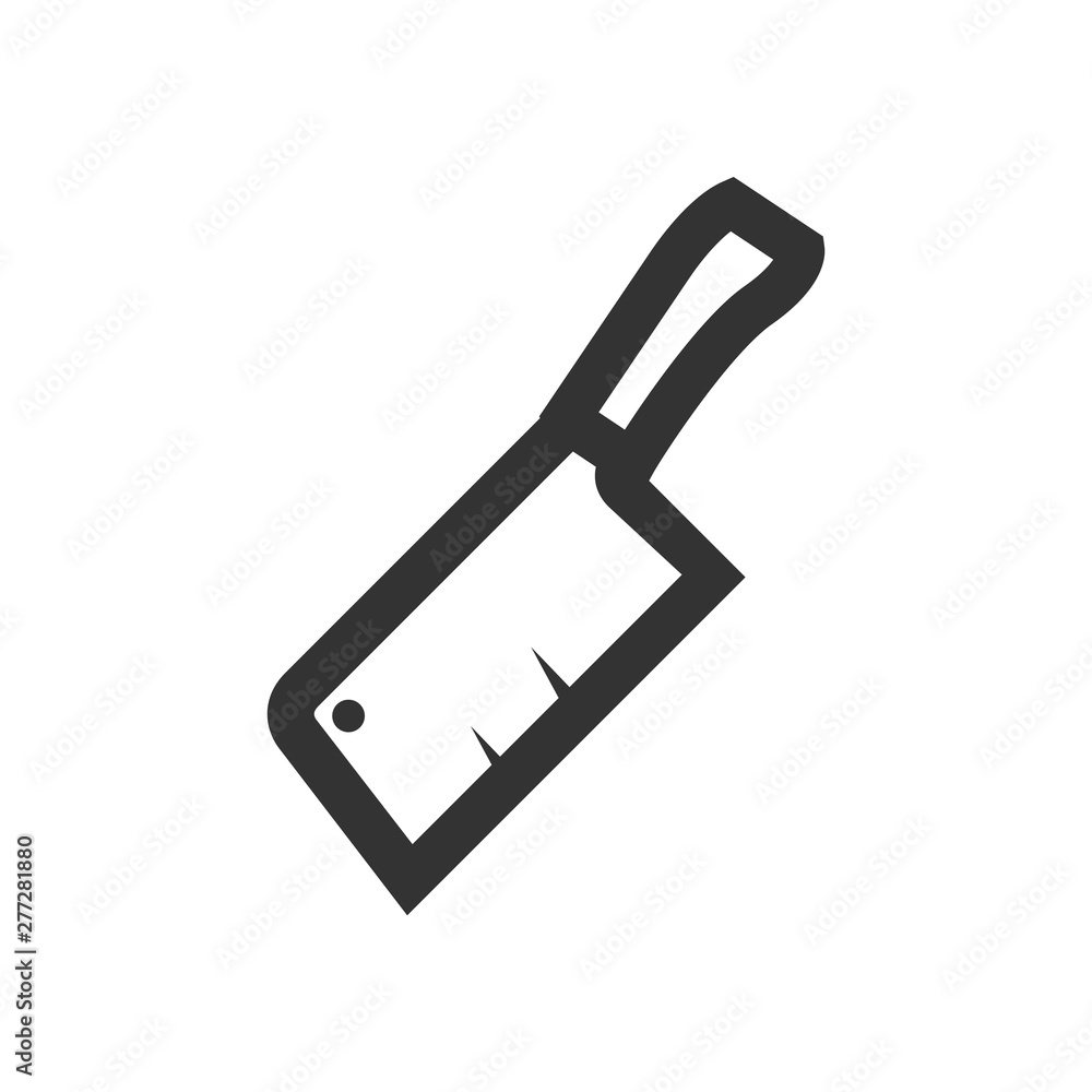 Outline Icon - Butcher knife Outline Icon - Butcher knife