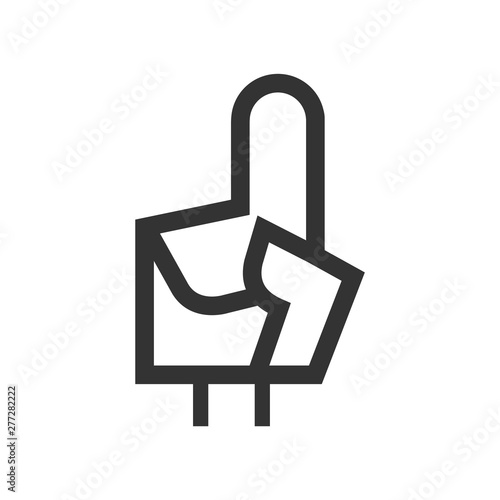 Outline Icon - Foam glove