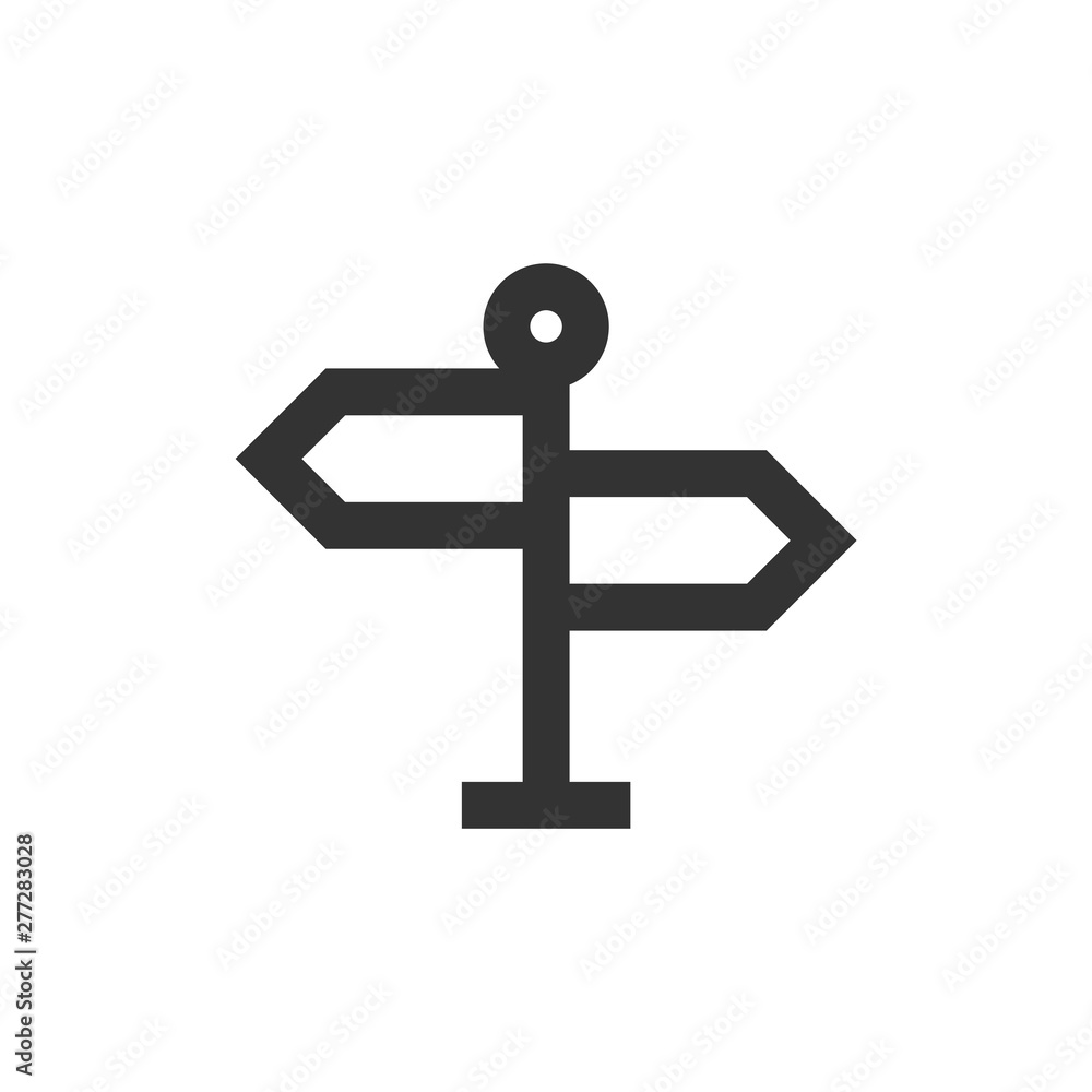 Outline Icon - Road sign post Outline Icon - Road sign post