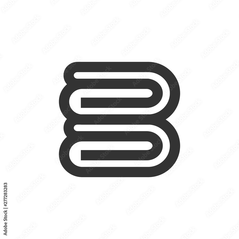 Outline Icon - Folded towel Outline Icon - Folded towel