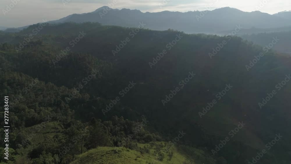 Drone shot of a beautiful view in Sri Lanka with sunrise. Drone shot of a beautiful view in Sri Lanka with sunrise.