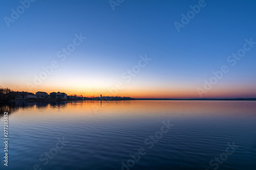 Dawn. lake Sebezh. Pskov region