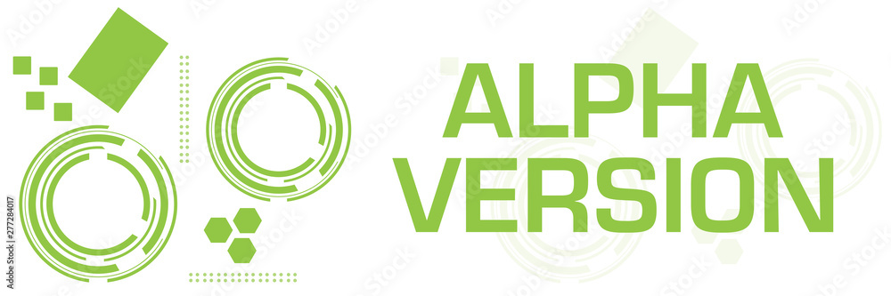 Alpha Version Green Technology Circles Horizontal Alpha Version Green Technology Circles Horizontal