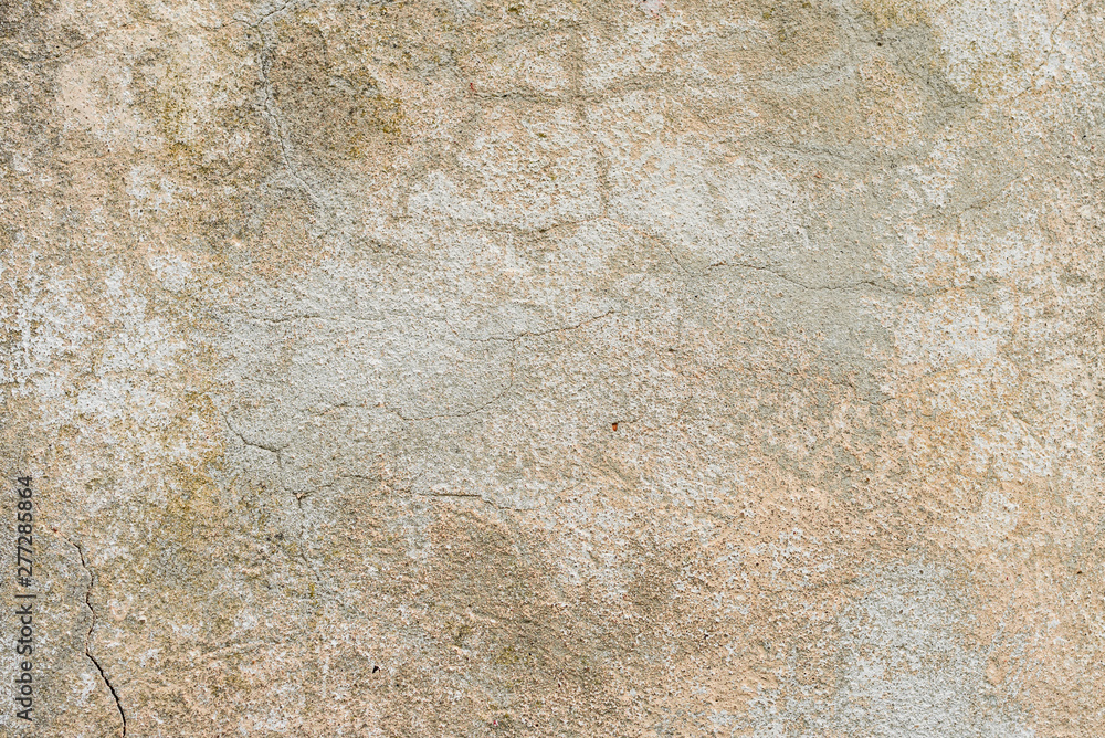 Obraz premium Texture of a concrete wall with cracks and scratches which can be used as a background
