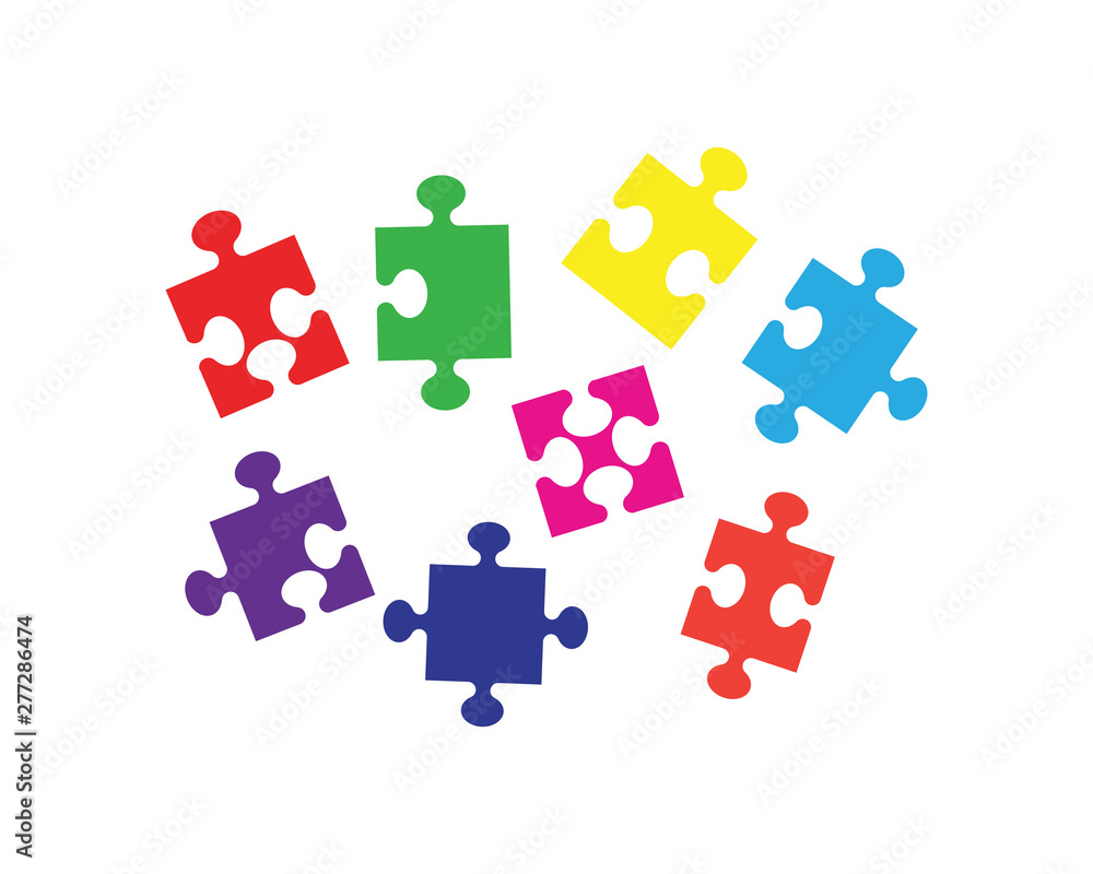 Puzzle vector icon template Puzzle vector icon template