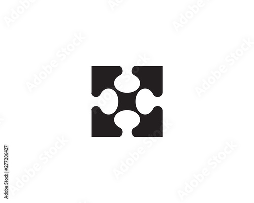 Puzzle vector icon template