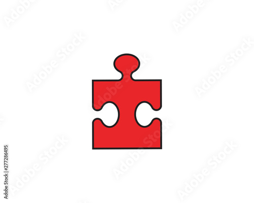 Puzzle vector icon template
