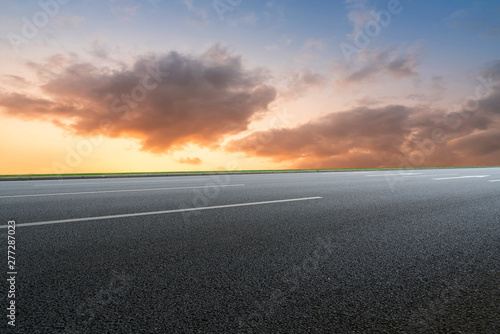 Road and Sky Landscape..