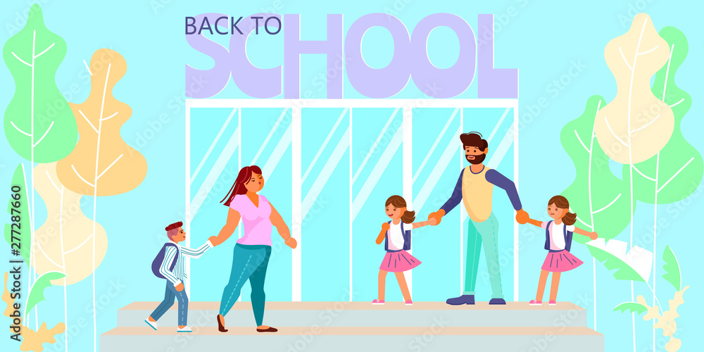 Back to school banner template