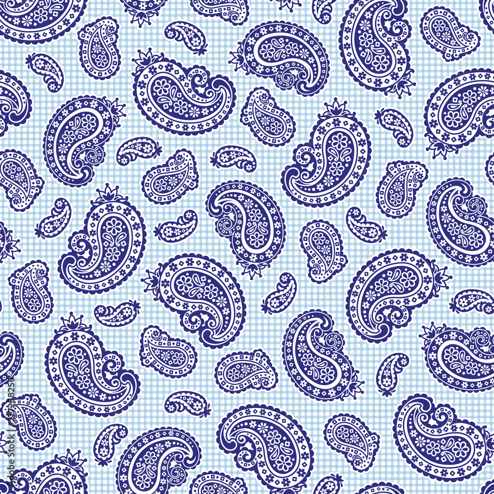 Vector beautiful paisley seamless pattern, Vector beautiful paisley seamless pattern,