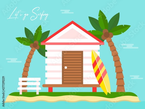 Summer Holiday, Bungalow on Island with sea view