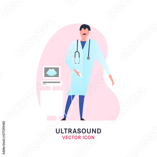 Flat ultrasound image