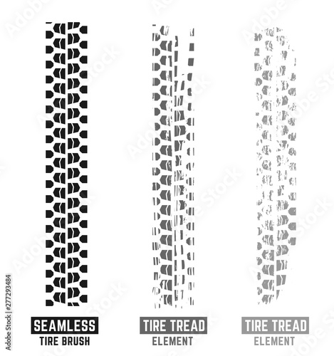 Motorcycle Tire Tracks Brush