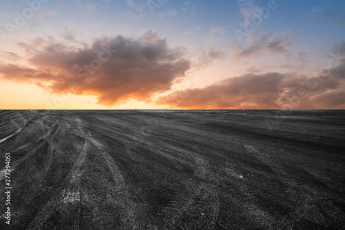 Road and Sky Landscape..