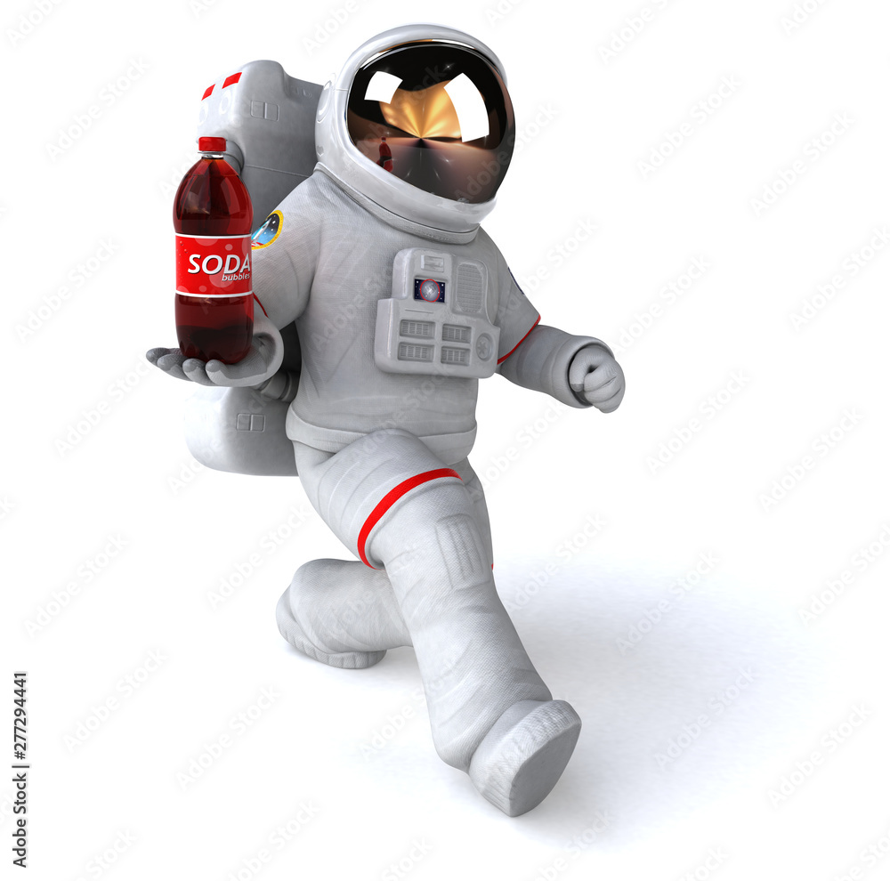 Fun astronaut - 3D Illustration Fun astronaut - 3D Illustration
