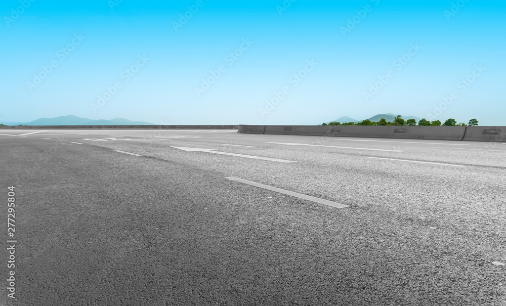 Fototapeta premium Road Pavement and Outdoor Natural Landscape..