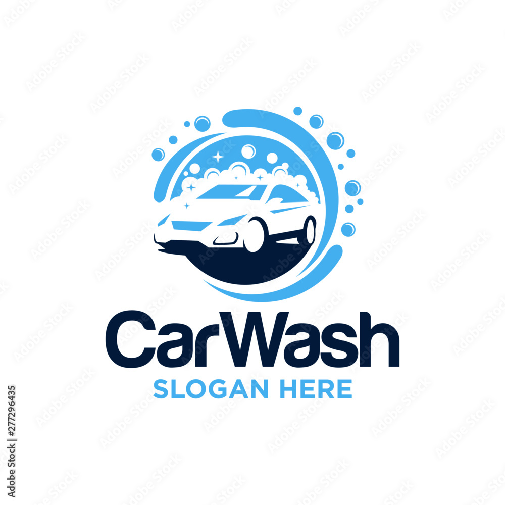 Car Wash Logo Design Vector Templates