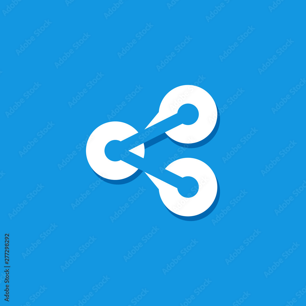share icon vector, sharing logo design template share icon vector, sharing logo design template
