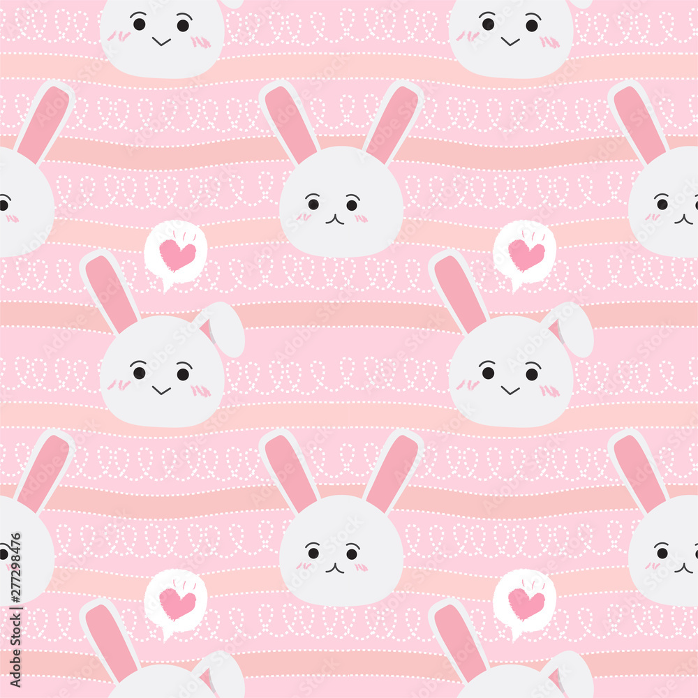 seamless pattern happy bunny seamless pattern happy bunny