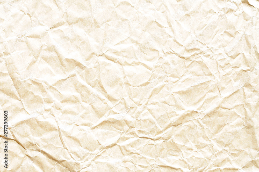 Obraz premium Old brown crumpled paper background texture