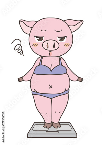 ダイエット豚・体重お悩み