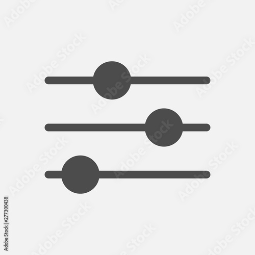 Filter icon isolated on white background. Vector illustration.