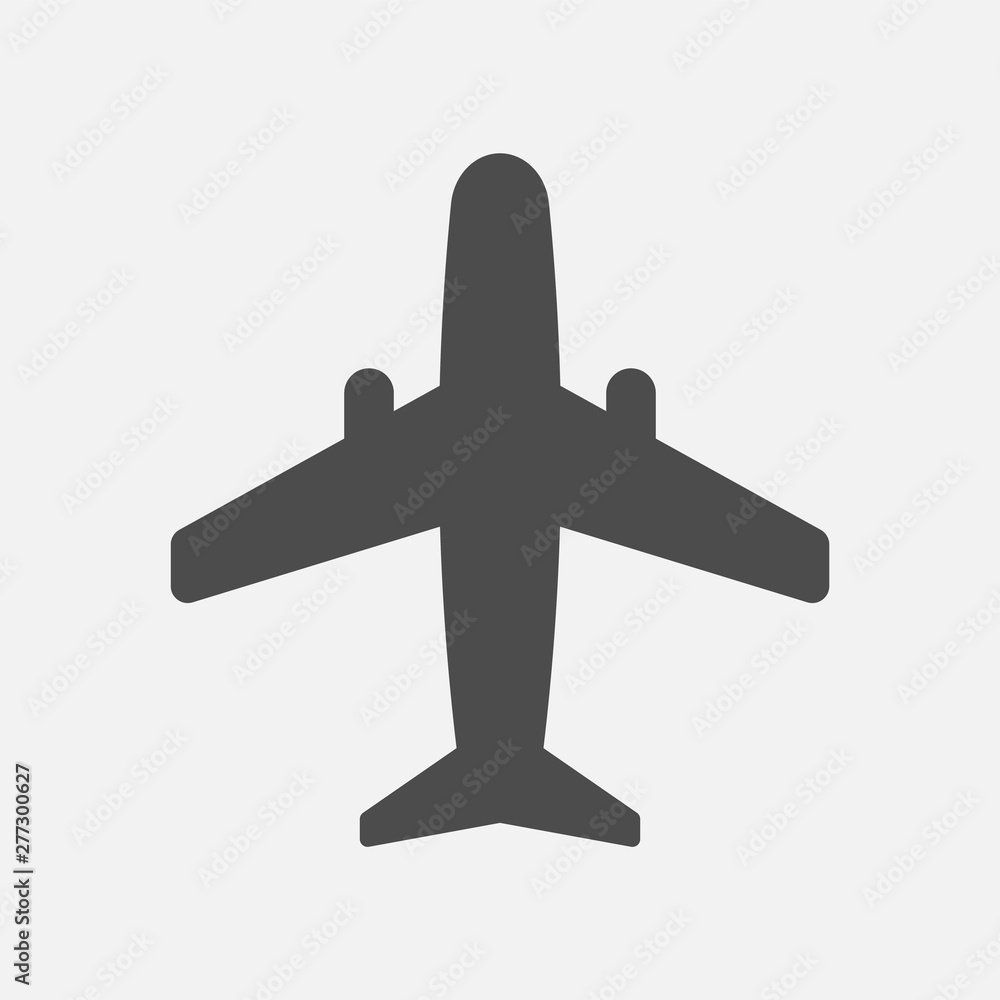 Obraz premium Airplane icon isolated on white background. Vector illustration.