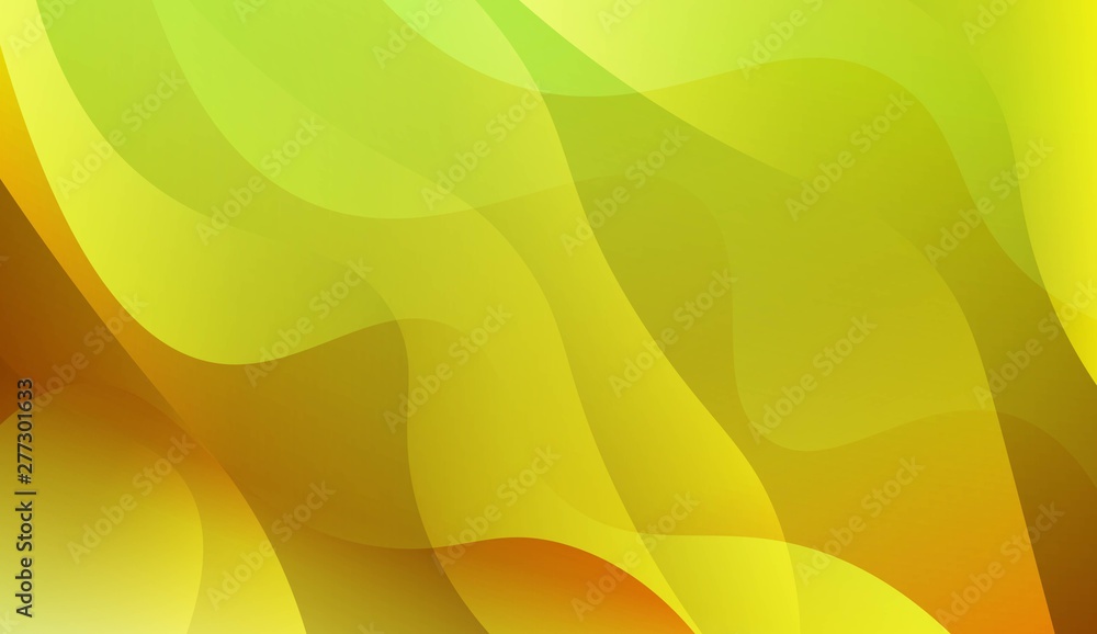 Abstract Background With Wave Green Yellow Gradient Shape. For Futuristic Ad, Booklets. Vector Illustration with Color Gradient Abstract Background With Wave Green Yellow Gradient Shape. For Futuristic Ad, Booklets. Vector Illustration with Color Gradient