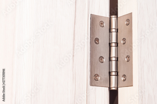 Quadro su tela Door hinges. Hinges for wooden doors in the interior