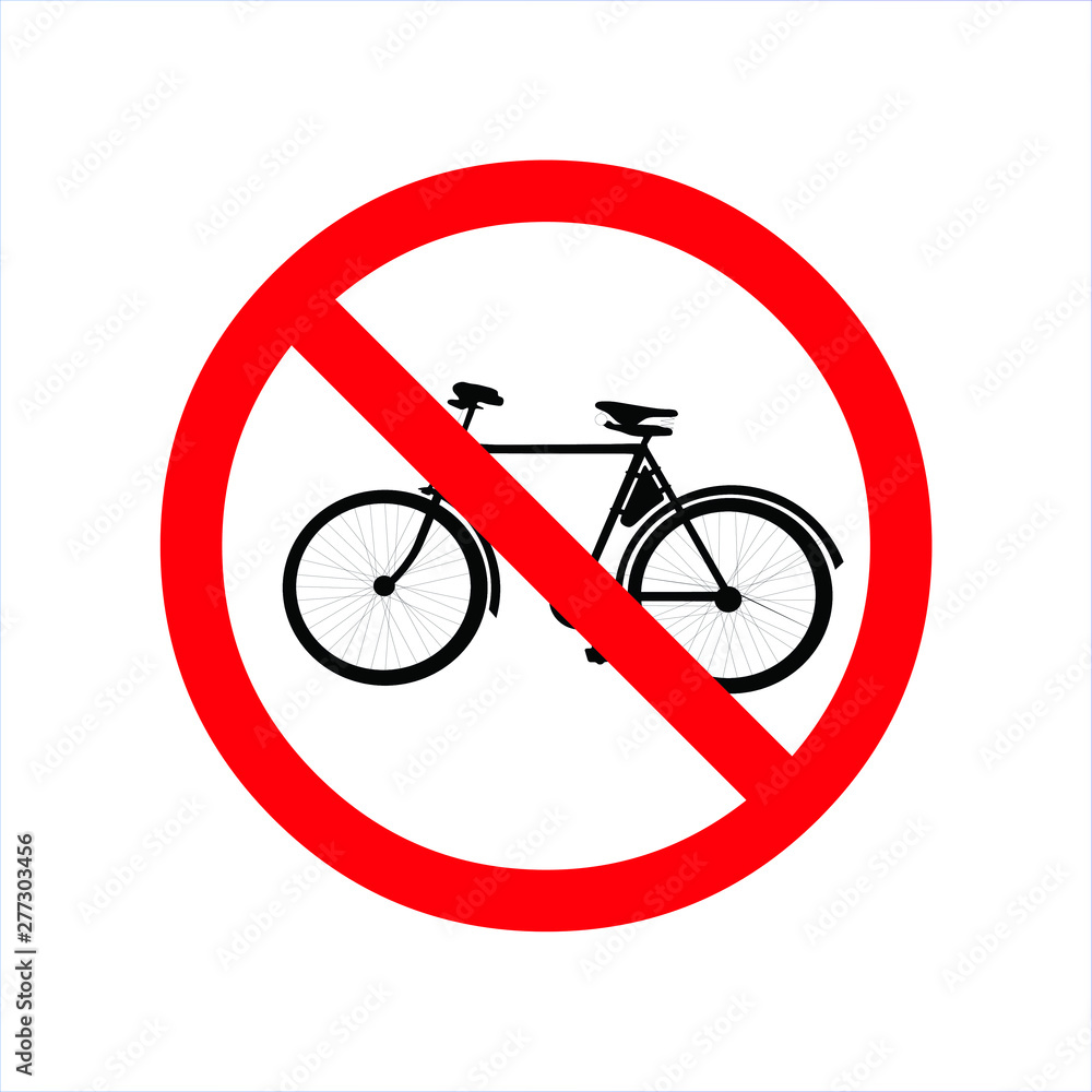 no bike icon transport sign vector no bike icon transport sign vector