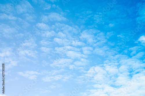 Subtle clouds of white and blue sky  