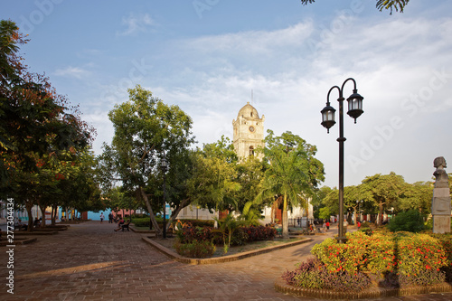 Vászonkép Holguin, Cuba - July 16, 2018: San José Church in Holguin in Cuba