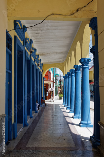 Foto Bayamo, Cuba - July 16, 2018: Bayamo boulevard in Cuba