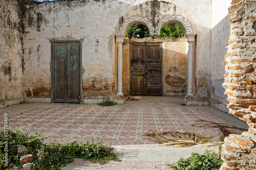 Detroyed house in Camaguey in Cuba photo