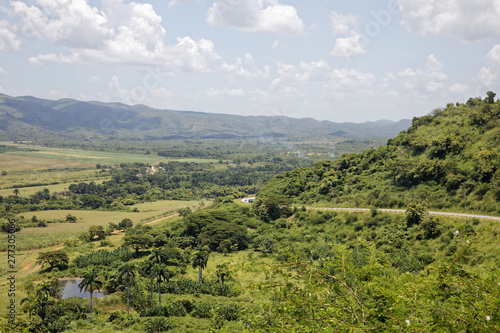 Los Ingenios Valle  Cuba - July 18  2018  Scenic View of Los Ingenios Valle near Trinidad in Cuba