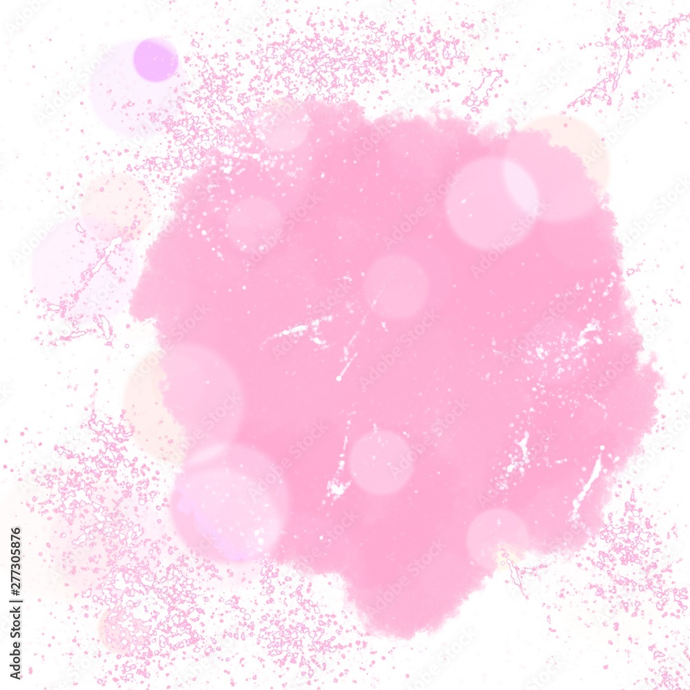 Watercolor blots.  Paint stains with and without drops.  Abstract colored background.  A palette of watercolor stains.