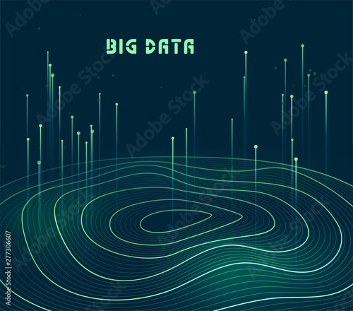 Abstract data transmission visualization